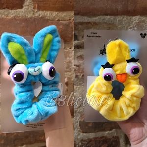 DISNEY PARKS TOY STORY DUCKY BUNNY SCRUNCHIES